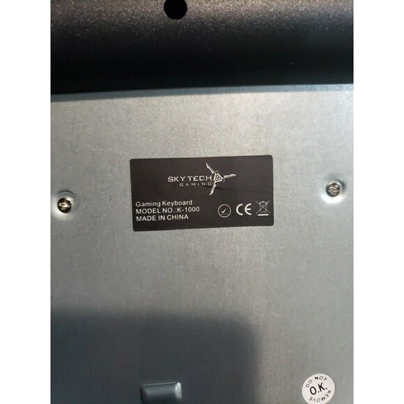 SkyTech Gaming Keyboard K-1000 Rainbow Backlight Breathing Effect Like New - Picture 7 of 9